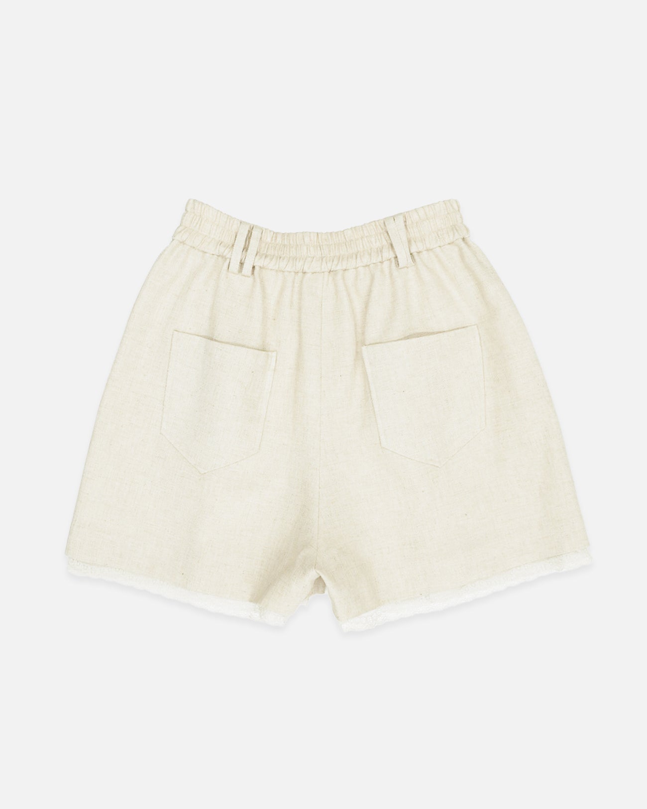 linen blend short pants