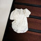 cotton lace puffsleeve tunic