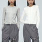 lace trim eyelet cardigan