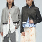 asymmetric cropped jacket