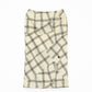 Metallic Check Print Tight Skirt