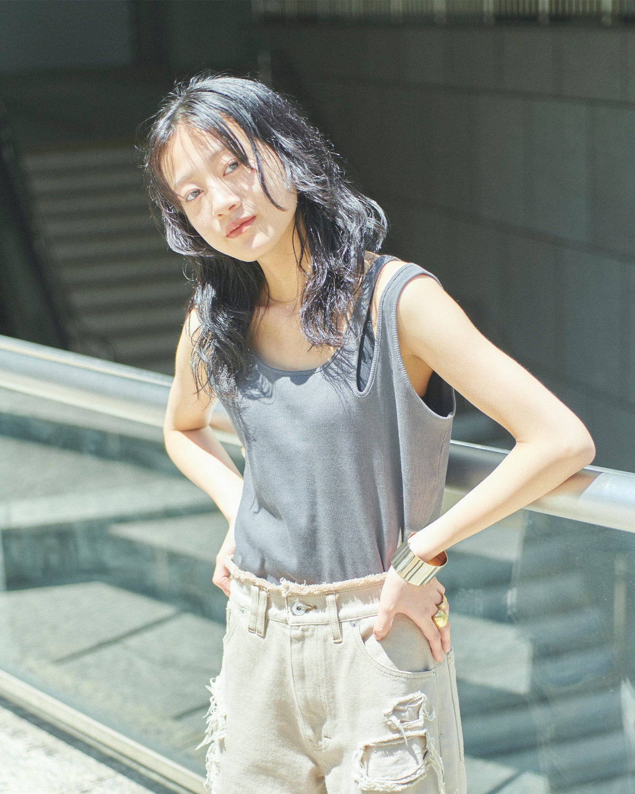 アシンメトリータンクトップ – tiit tokyo