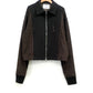 heavy suede zip jacket