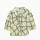 Metallic Check Print Cardigan Top