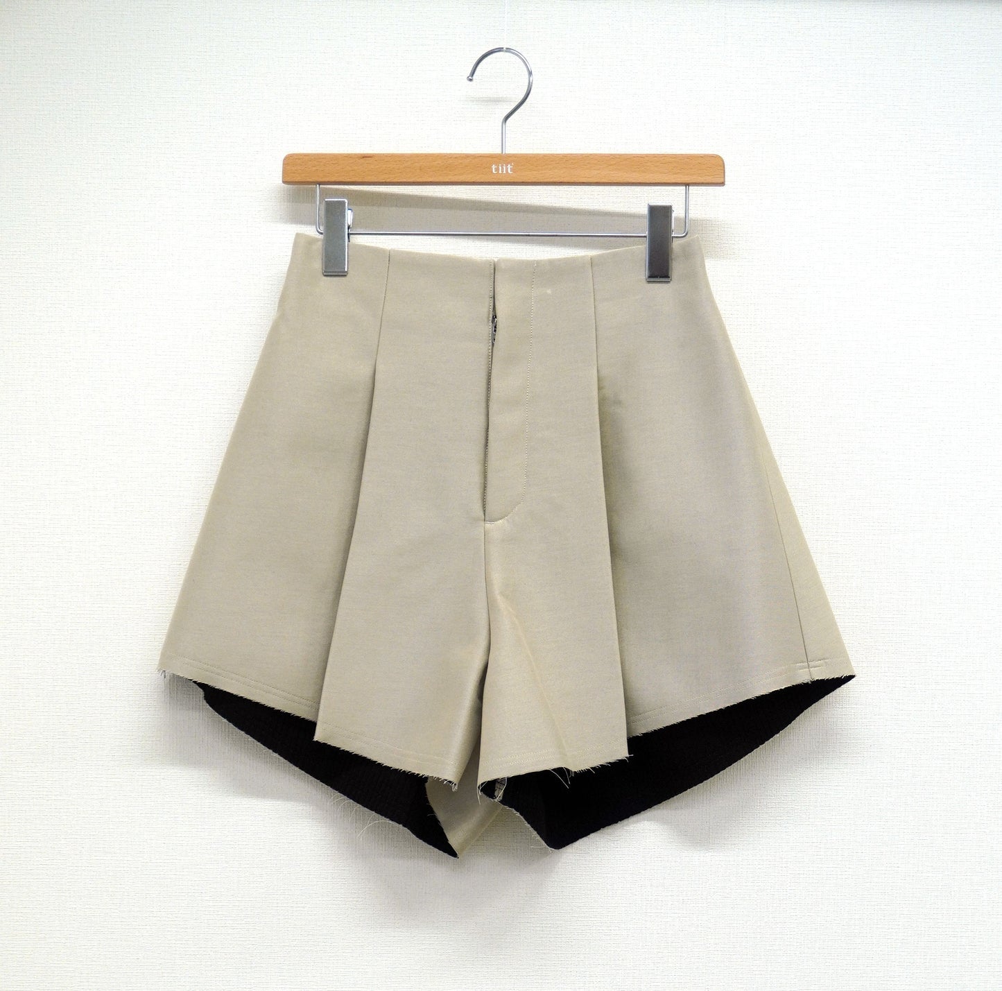 bonding high waist short pants