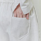 linen blend short pants