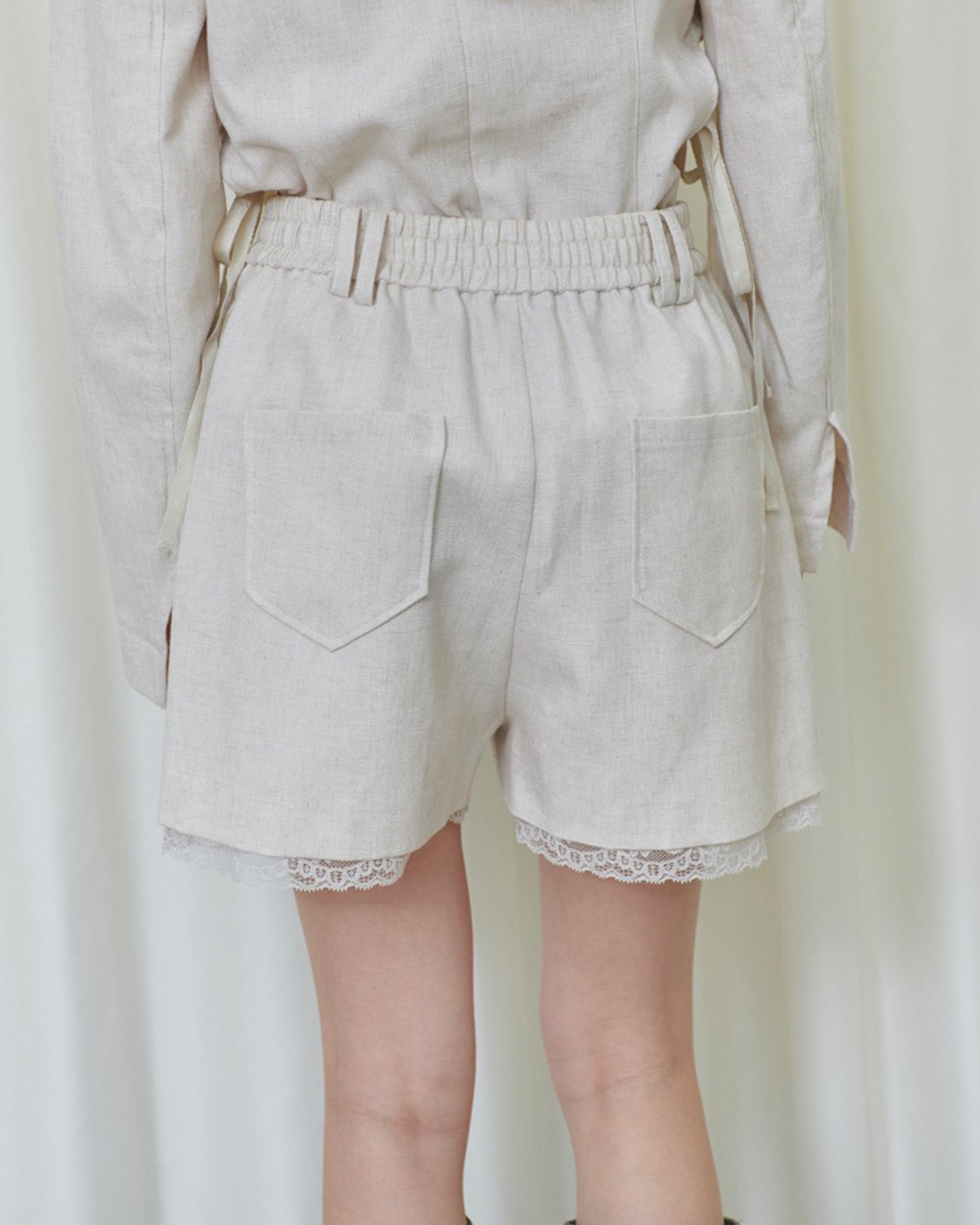 linen blend short pants – tiit tokyo