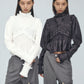 shirring frill blouse