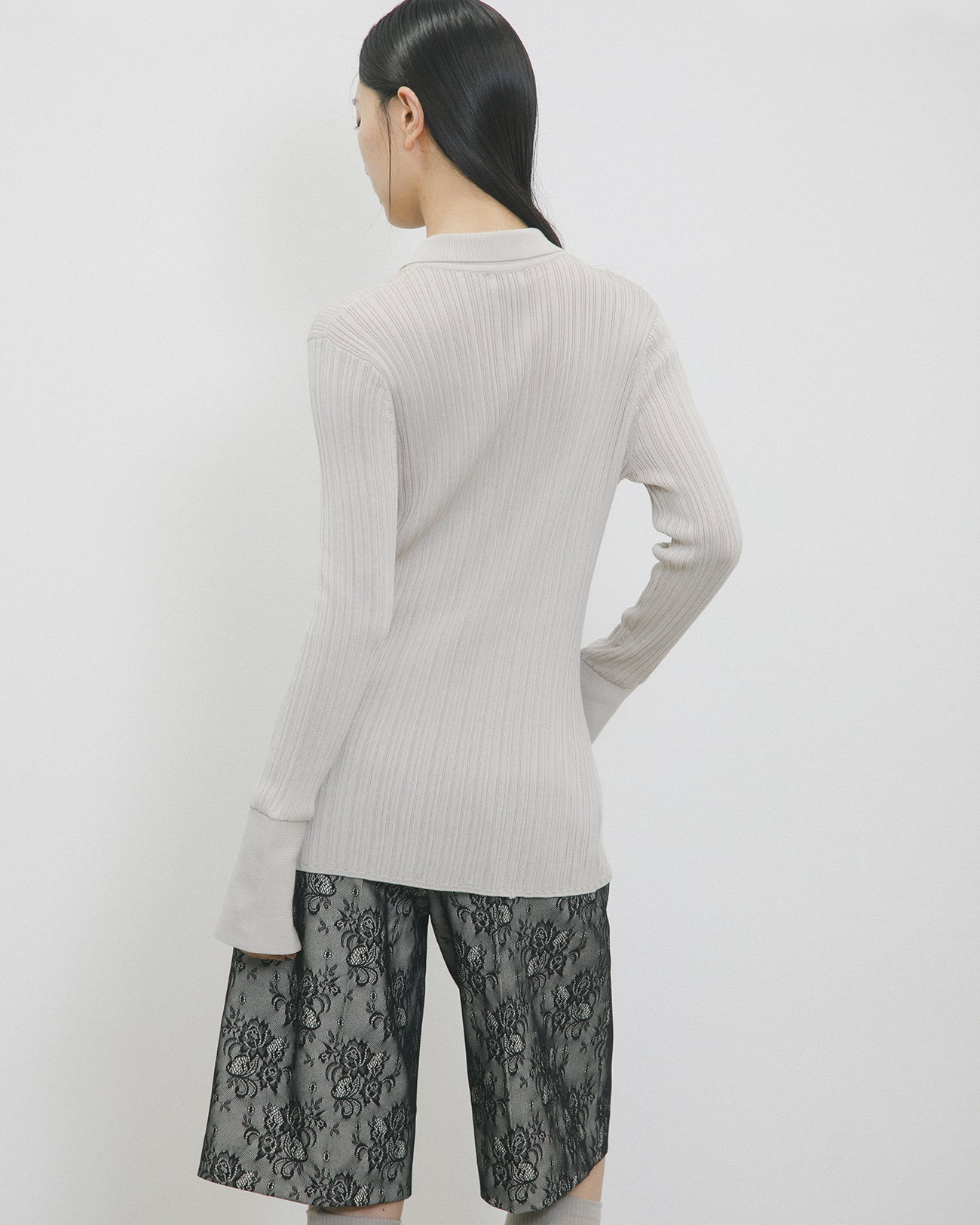 knit rib shirt