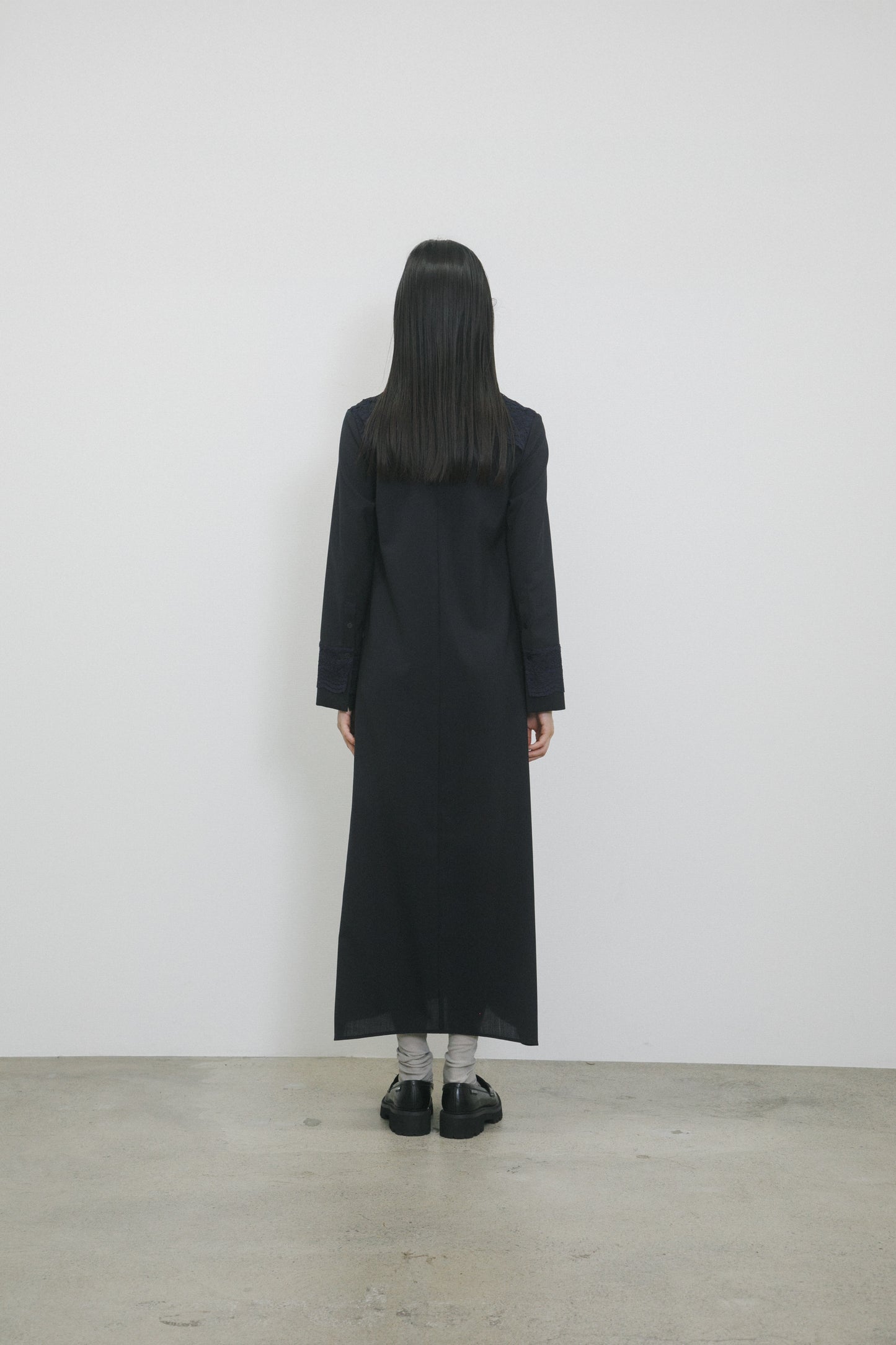 lace combination dress