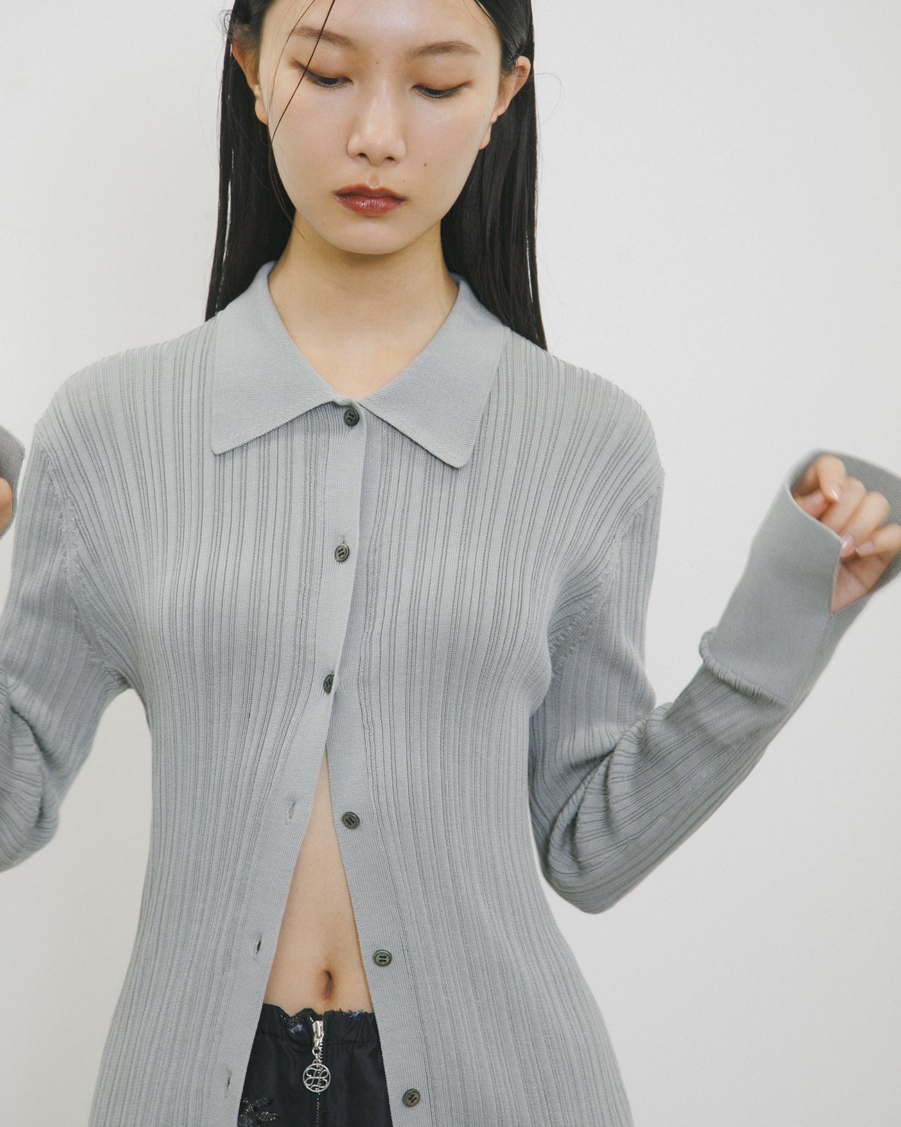 knit rib shirt