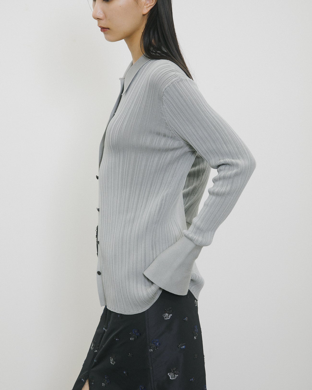 knit rib shirt