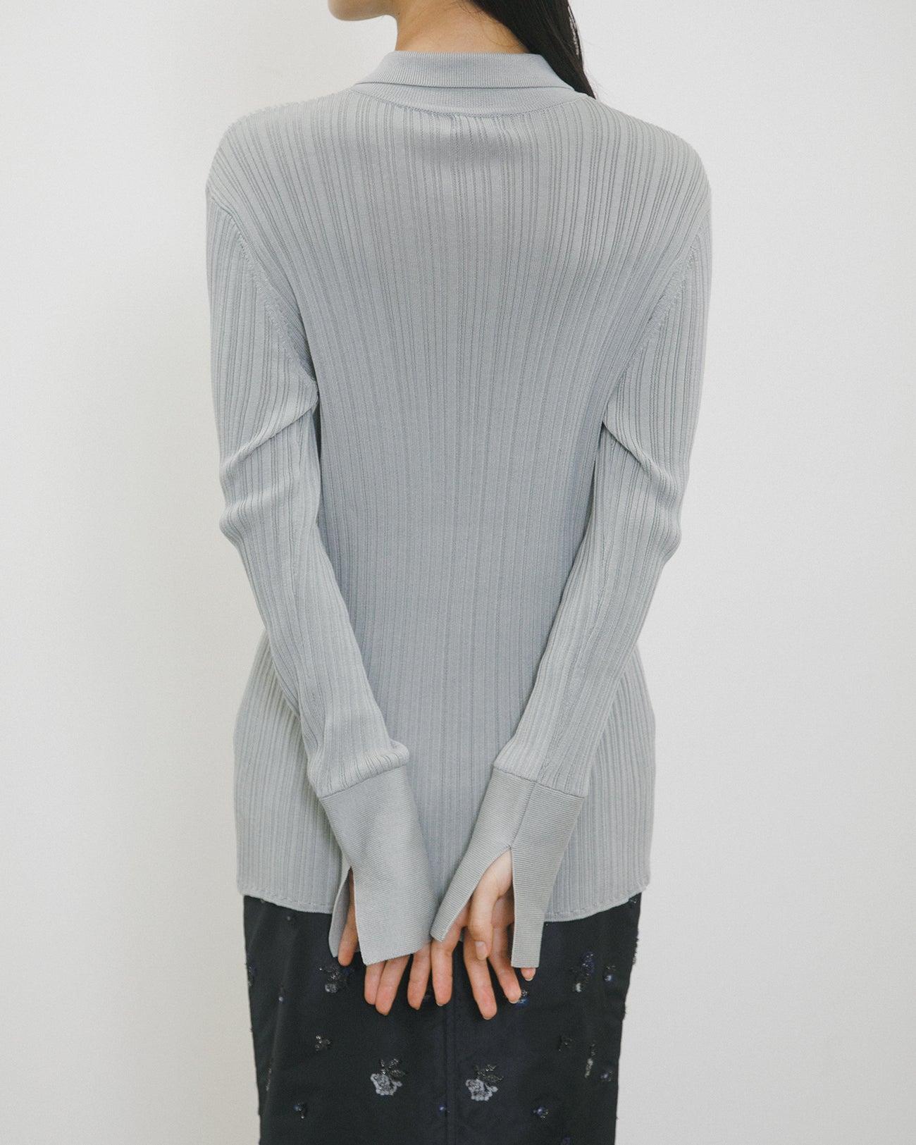 knit rib shirt