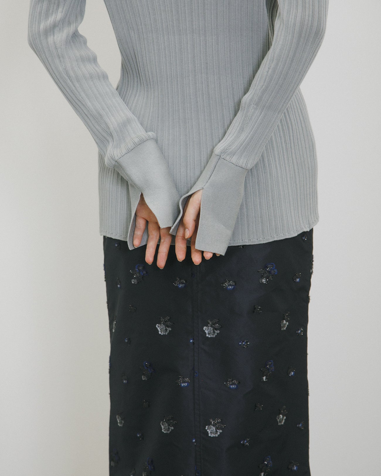 knit rib shirt