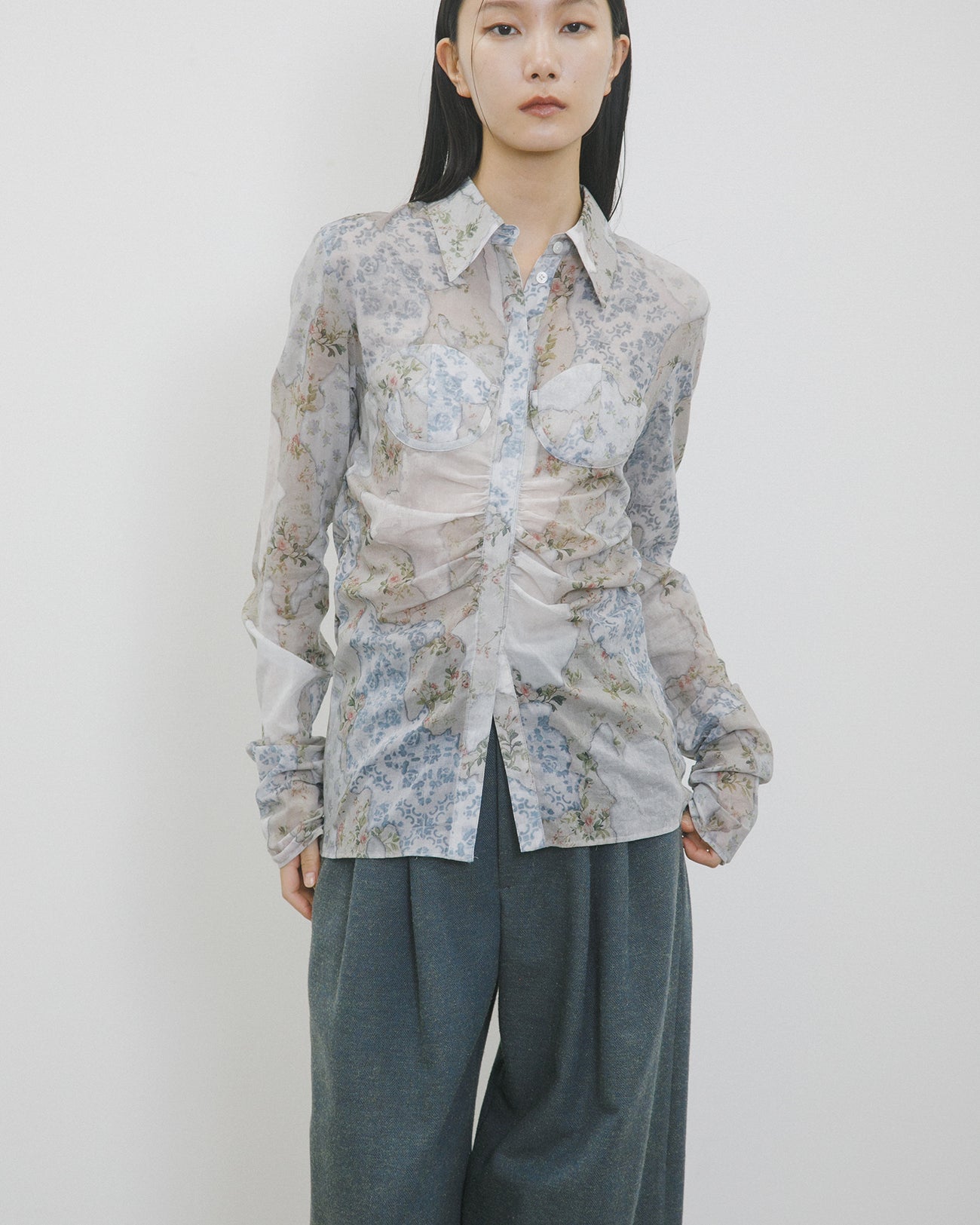print gather shirt