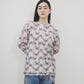 バタフライプリントロングTシャツ