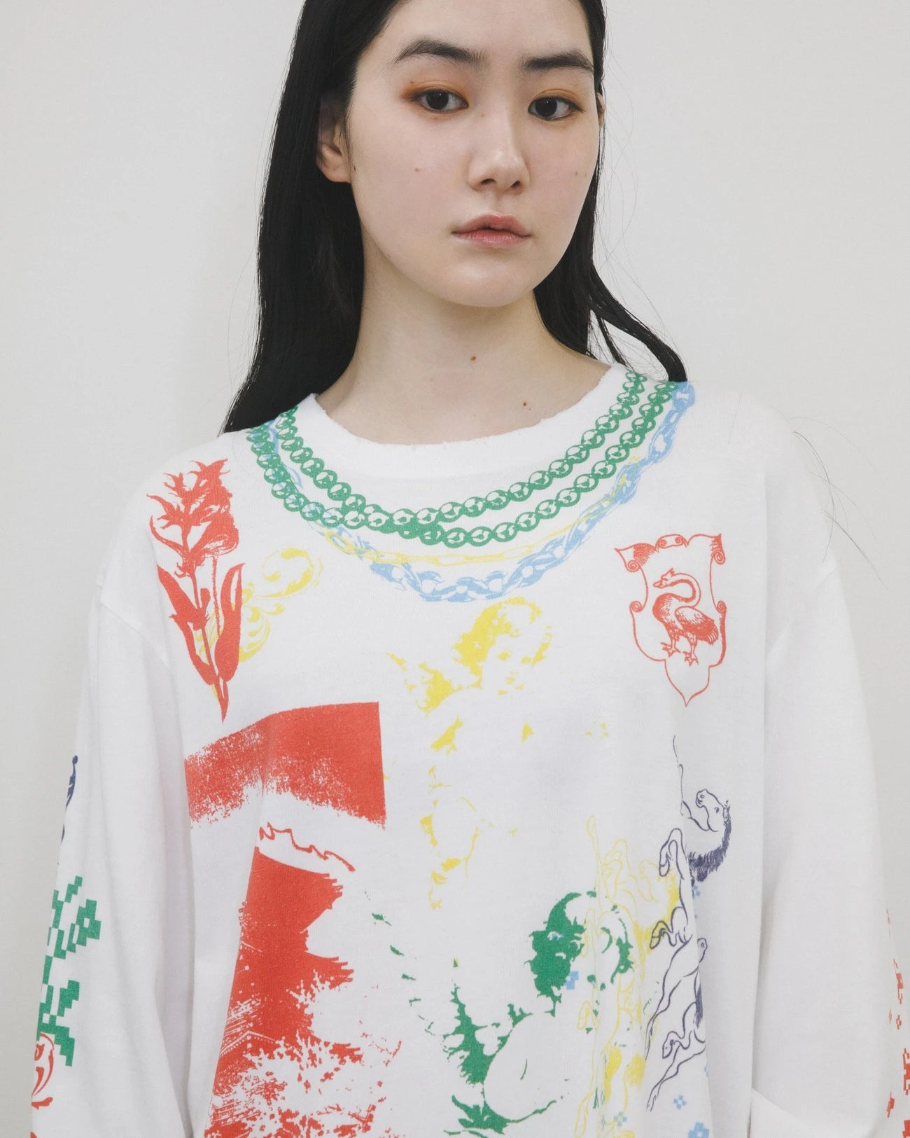 グラフィックロングTシャツ