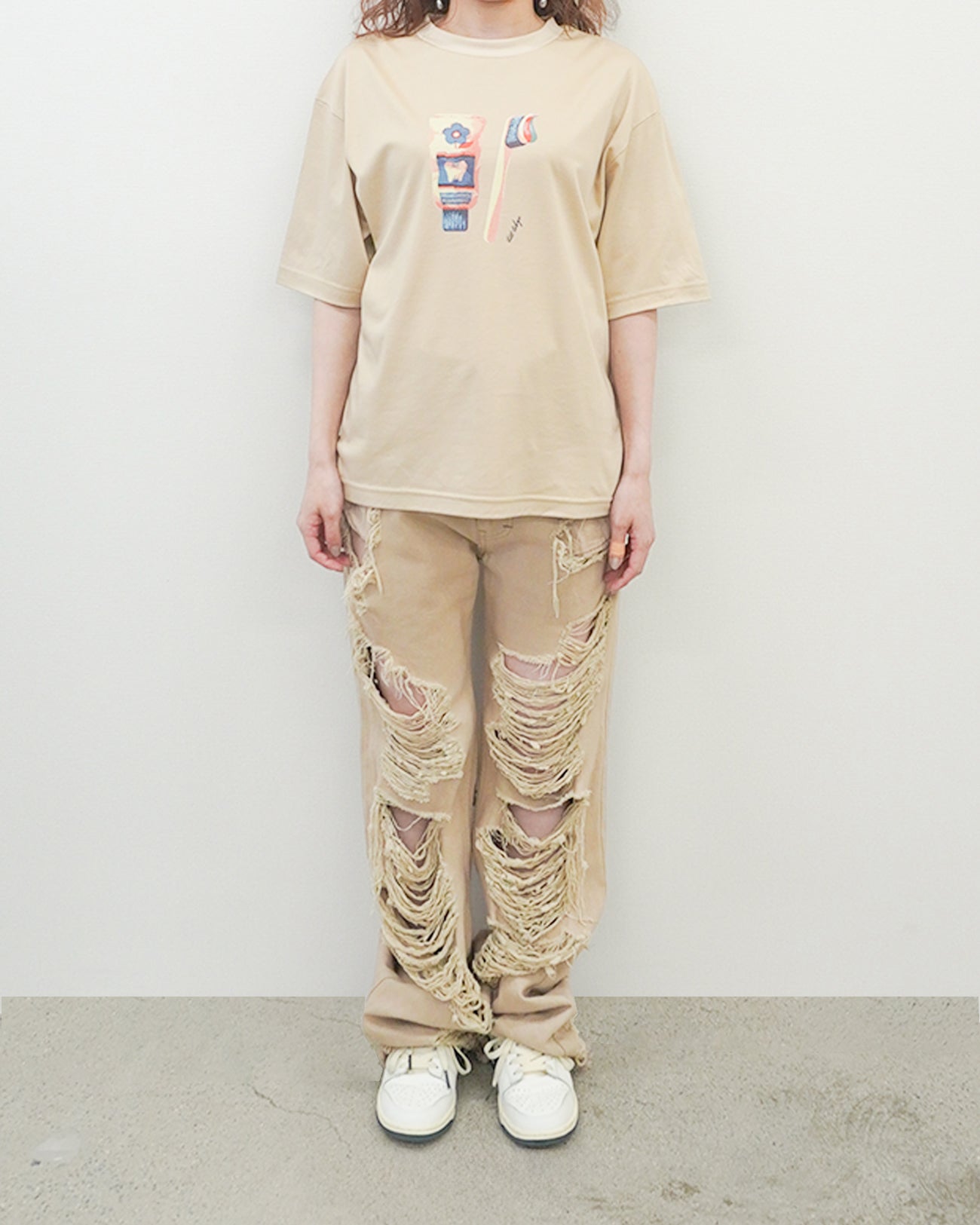 HOHOEMI × tiit tokyo】original T shirt (white)