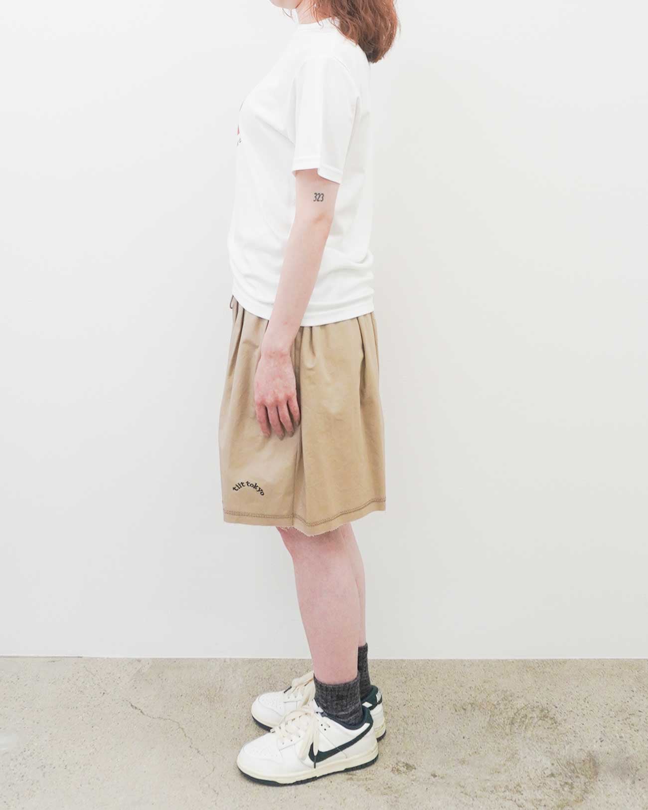 HOHOEMI × tiit tokyo】original T shirt (white)