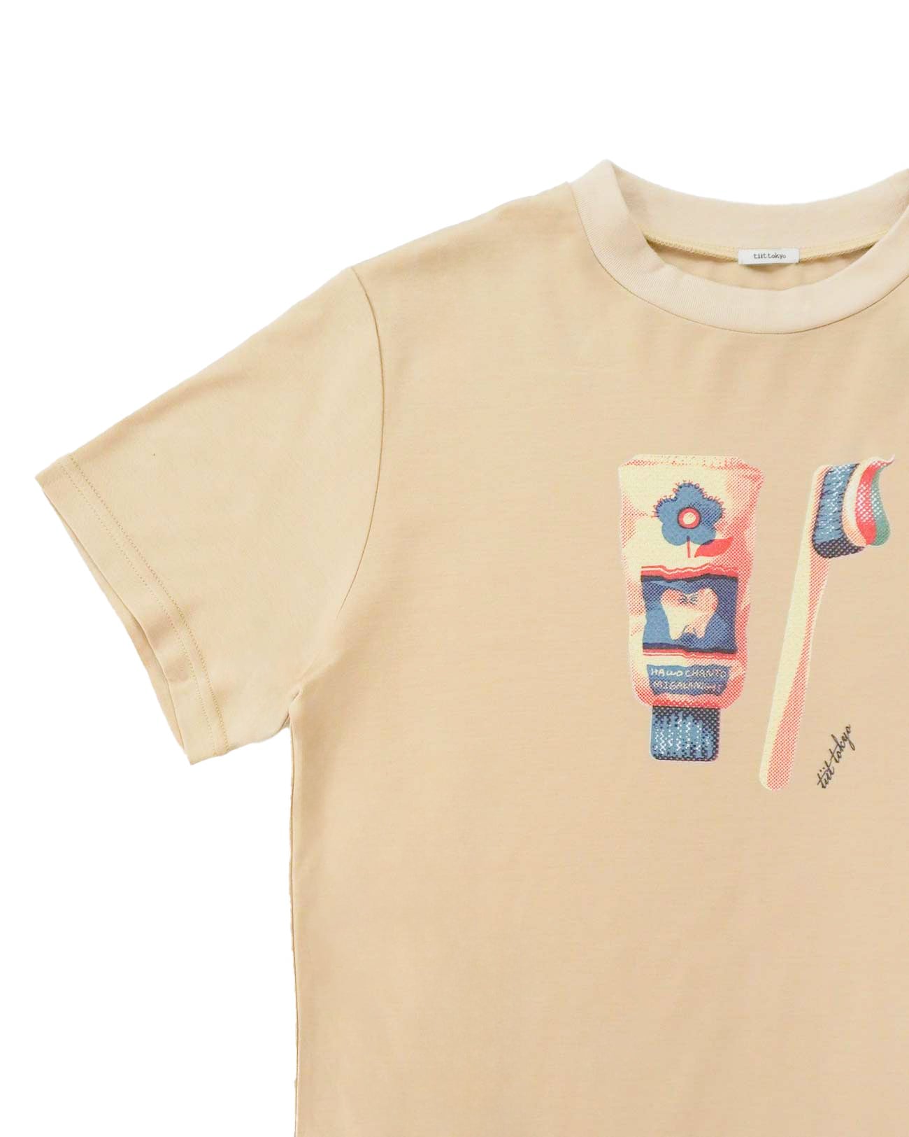 【HOHOEMI × tiit tokyo】original T shirt (beige)