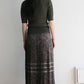 froral pleats skirt