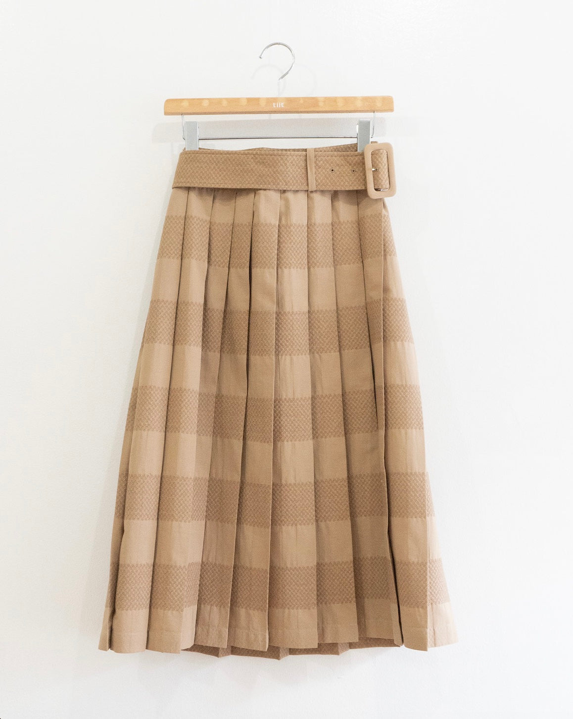 cotton lace pleats skirt – tiit tokyo