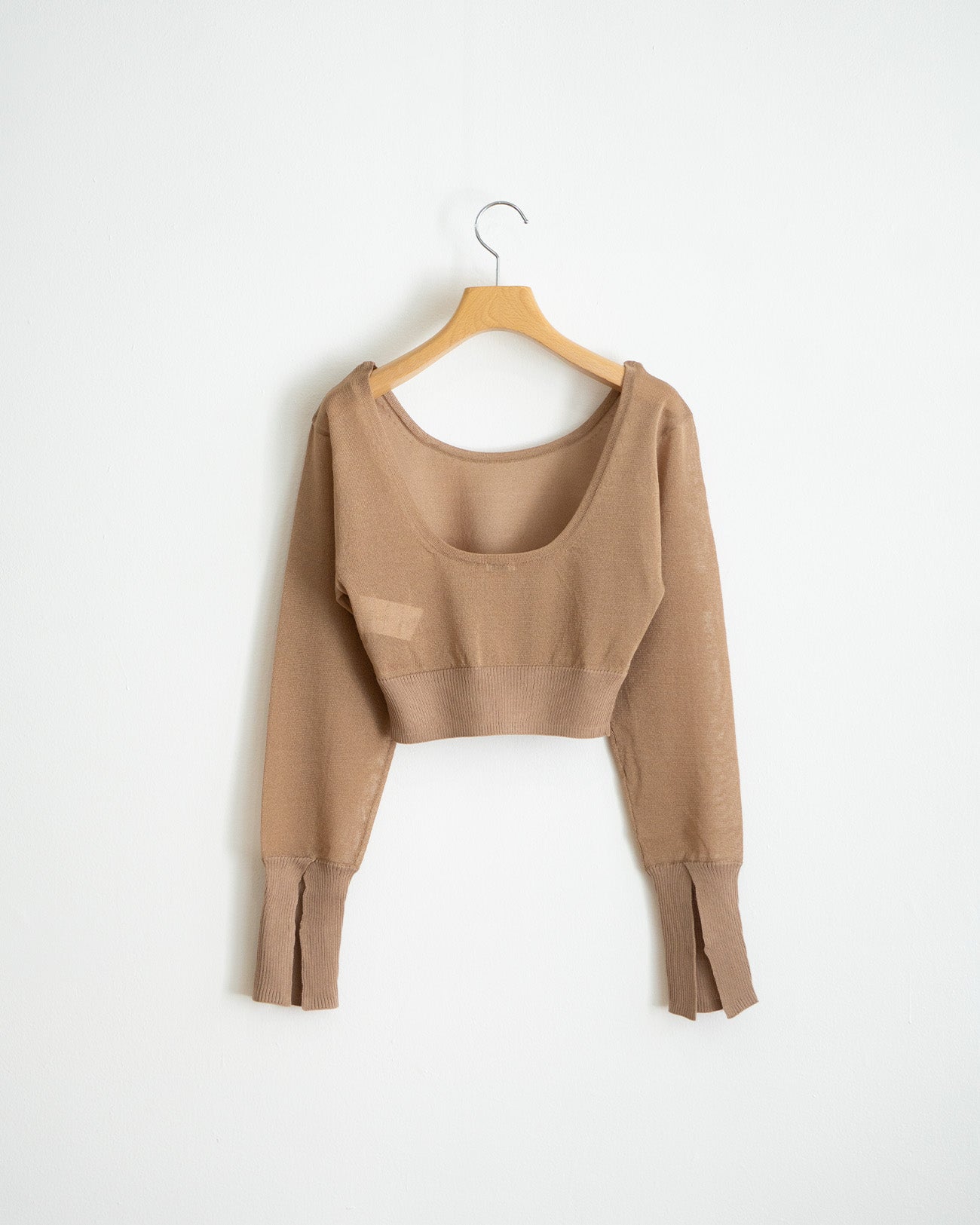 back open knit pullover